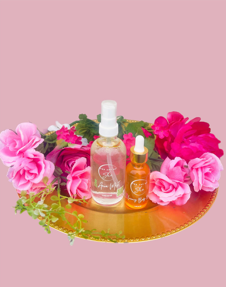 Live Aura Mist (4oz). + Love Luxury Body Oil (1oz.)